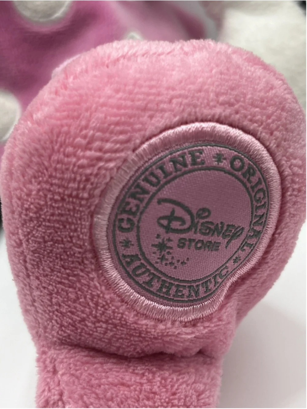 Disney Store Plush Minnie Mouse Plush Embroidered Detail Pink Bow Shoes Dress